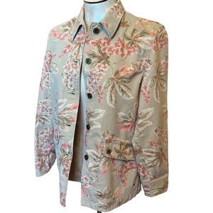 Jones New York Signature Women’s Floral Cotton Canvas Jacket P/S